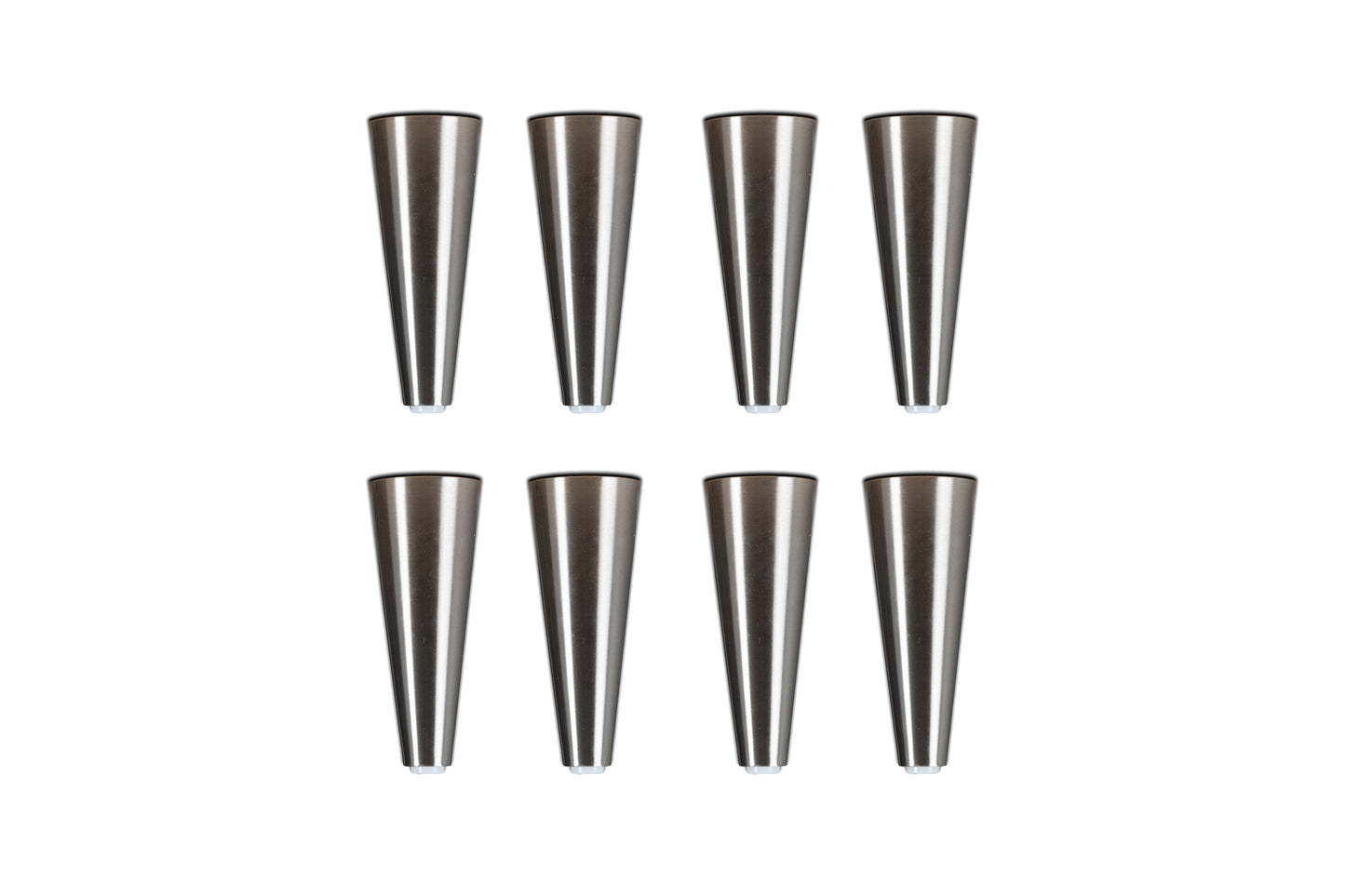 Brushed Steel Leg Set of 8