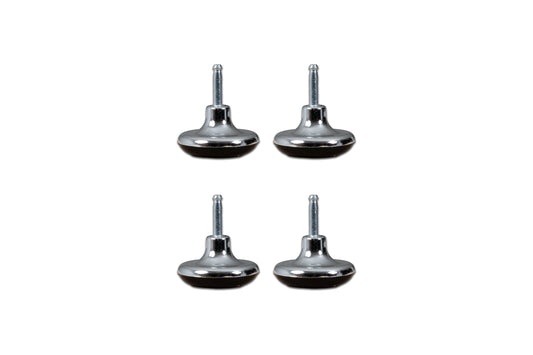 Chrome Glides Set of 4