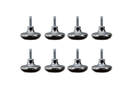 Chrome Glides Set of 8