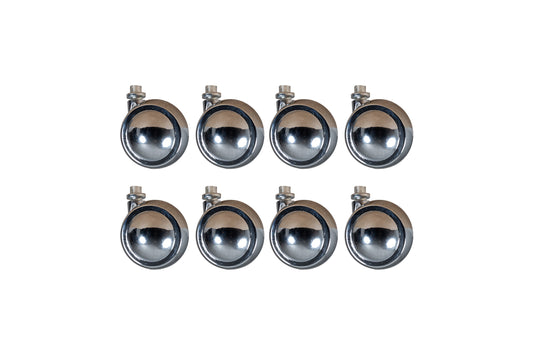 Metal Shepherd Castors - Set of 8