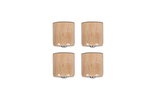 Wooden Bun Feet - Set of 4